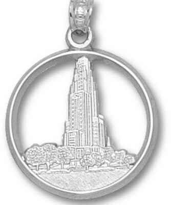 Pittsburgh Panthers "Cathedral Learning" Pendant - Sterling Silver Jewelry