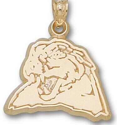 Pittsburgh Panthers "Panther Head" 1/2" Pendant - 10KT Gold Jewelry