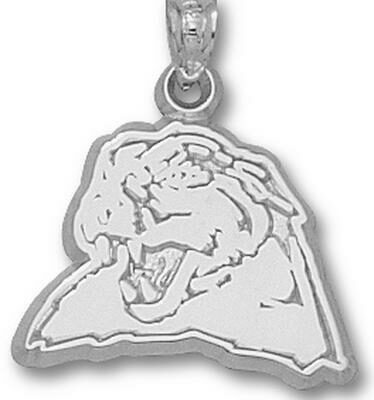 Pittsburgh Panthers "Panther Head" 1/2" Pendant - Sterling Silver Jewelry