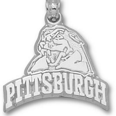 Pittsburgh Panthers "Pittsburgh with Panther Head" Pendant - Sterling Silver Jewelry