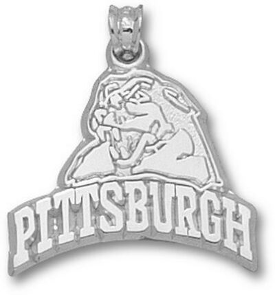 Pittsburgh Panthers "Pittsburgh with Panther Head" Pendant - Sterling Silver Jewelry