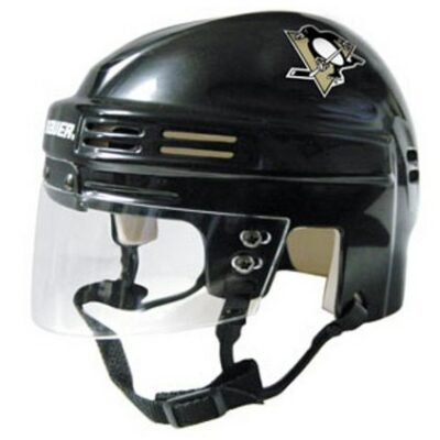 Pittsburgh Penguins NHL Authentic Mini Hockey Helmet from Bauer (Black)