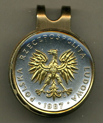 Polish 5 Zlotych "Eagle" Two Tone Coin Golf Ball Marker