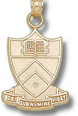 Princeton Tigers "Shield" Pendant - 10KT Gold Jewelry