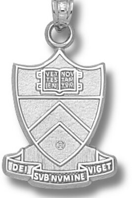 Princeton Tigers "Shield" Pendant - Sterling Silver Jewelry