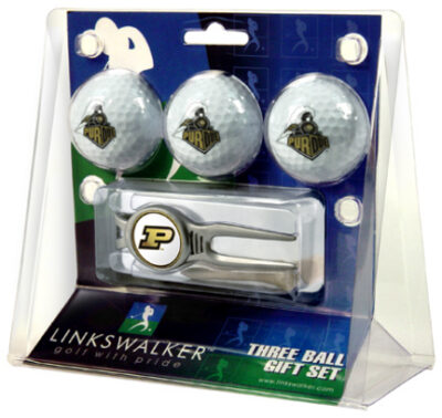 Purdue Boilermakers 3 Ball Golf Gift Pack with Kool Tool