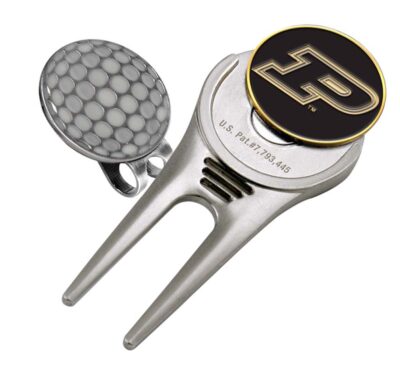 Purdue Boilermakers Divot Tool Hat Clip with Golf Ball Marker (Set of 2)