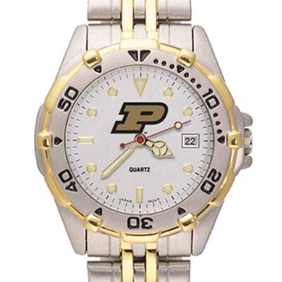 Purdue Boilermakers "P" All Star Watch with Stainless Steel Band - Women's