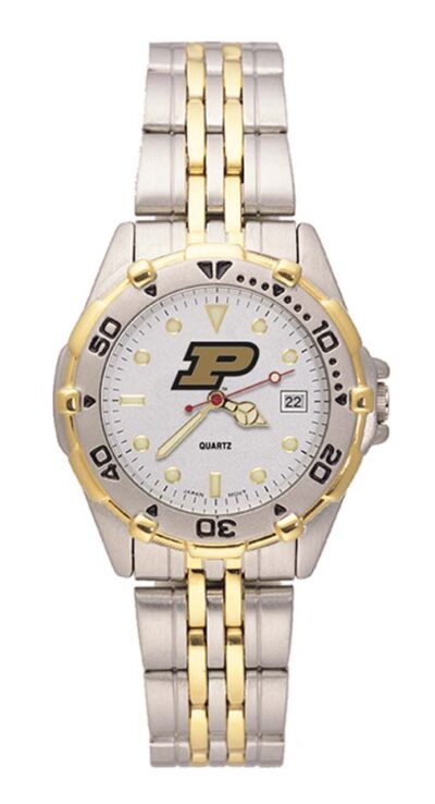 Purdue Boilermakers "P" All Star Watch with Stainless Steel Band - Women's