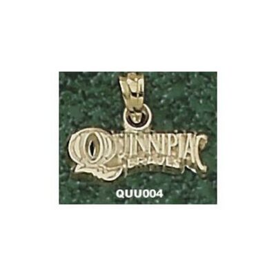 Quinnipiac Braves Arched "Quinnipiac Braves" Pendant - 10KT Gold Jewelry