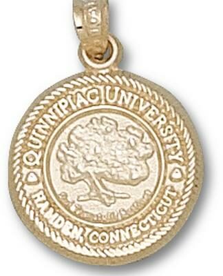 Quinnipiac Braves "Seal" 5/8" Pendant - 10KT Gold Jewelry