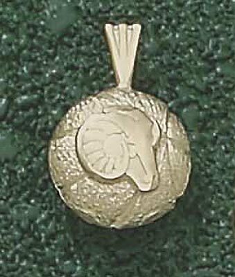 Rhode Island Anchormen "Rams Head Basketball" Pendant - 10KT Gold Jewelry