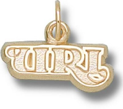 Rhode Island Anchormen "URI" 3/16" Charm - 10KT Gold Jewelry