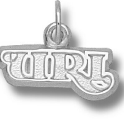 Rhode Island Anchormen "URI" 3/16" Charm - Sterling Silver Jewelry