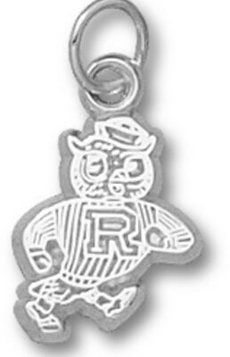 Rice Owls "Owl Mascot" 3/8" Charm - Sterling Silver Jewelry