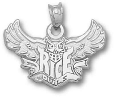 Rice Owls "Rice Flying Owl" Pendant - Sterling Silver Jewelry