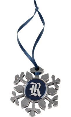 Rice Owls Snowflake Ornament (Set of 2)