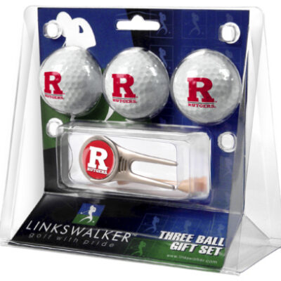 Rutgers Scarlet Knights 3 Golf Ball Gift Pack with Cap Tool