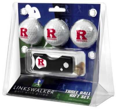 Rutgers Scarlet Knights 3 Golf Ball Gift Pack with Spring Action Tool