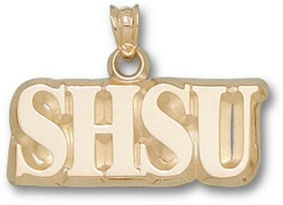 Sam Houston State Bearkats "SHSU" 3/8" Pendant - 14KT Gold Jewelry