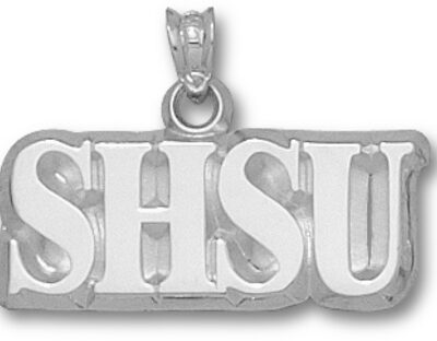 Sam Houston State Bearkats "SHSU" 3/8" Pendant - Sterling Silver Jewelry