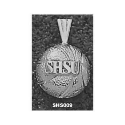 Sam Houston State Bearkats "SHSU Basketball" Pendant - Sterling Silver Jewelry