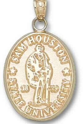 Sam Houston State Bearkats "Seal" Pendant - 14KT Gold Jewelry