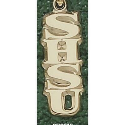 Sam Houston State Bearkats Vertical "SHSU" Pendant - 10KT Gold Jewelry