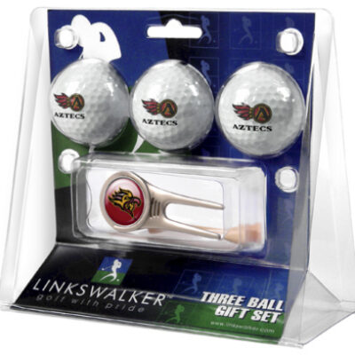 San Diego State Aztecs 3 Golf Ball Gift Pack with Cap Tool