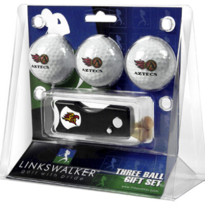 San Diego State Aztecs 3 Golf Ball Gift Pack with Spring Action Tool