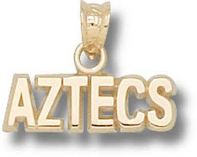 San Diego State Aztecs "Aztecs" Pendant - 14KT Gold Jewelry