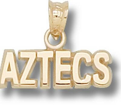 San Diego State Aztecs "Aztecs" Pendant - 14KT Gold Jewelry