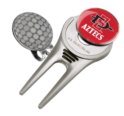 San Diego State Aztecs Divot Tool Hat Clip with Golf Ball Marker (Set of 2)