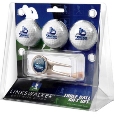 San Diego Toreros 3 Golf Ball Gift Pack with Cap Tool