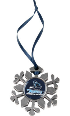 San Diego Toreros Snowflake Ornament (Set of 2)