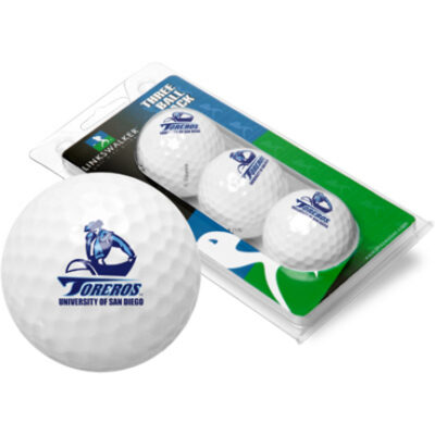 San Diego Toreros Top Flite XL Golf Balls 3 Ball Sleeve (Set of 3)