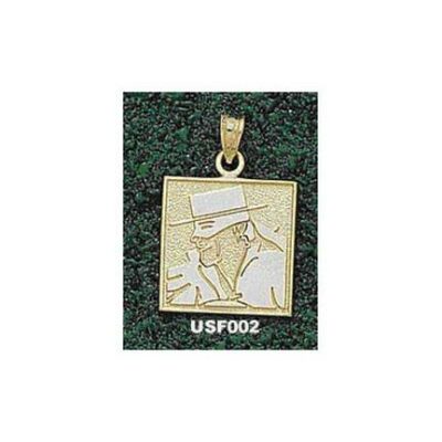 San Francisco Dons Square "Don Face" Pendant - 10KT Gold Jewelry