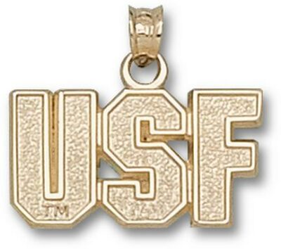 San Francisco Dons "USF" Pendant - 10KT Gold Jewelry