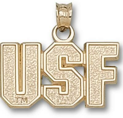 San Francisco Dons "USF" Pendant - 10KT Gold Jewelry