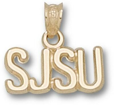 San Jose State Spartans "SJSU" Pendant - 14KT Gold Jewelry