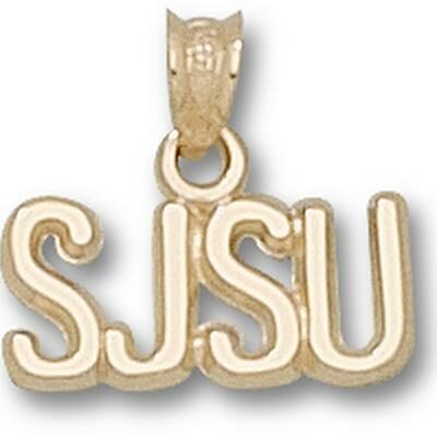 San Jose State Spartans "SJSU" Pendant - 14KT Gold Jewelry