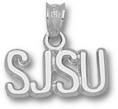 San Jose State Spartans "SJSU" Pendant - Sterling Silver Jewelry