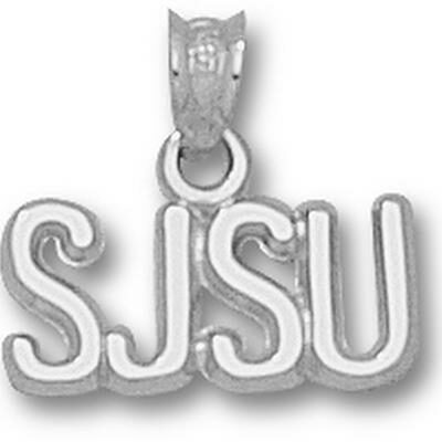 San Jose State Spartans "SJSU" Pendant - Sterling Silver Jewelry