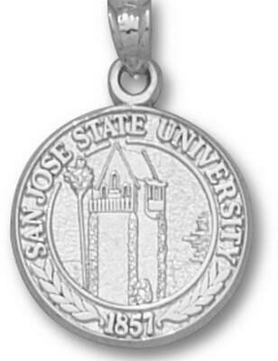 San Jose State Spartans "Seal" Pendant - Sterling Silver Jewelry