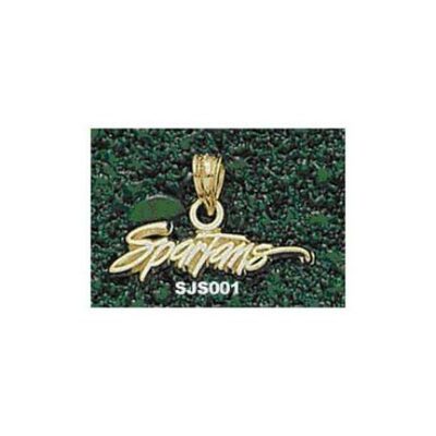 San Jose State Spartans "Spartans" 3/16" Pendant - 14KT Gold Jewelry