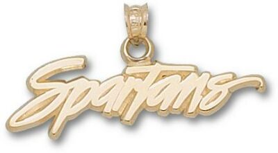 San Jose State Spartans "Spartans" 7/16" Pendant - 14KT Gold Jewelry