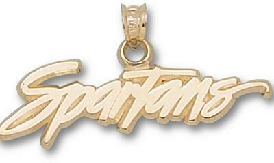 San Jose State Spartans "Spartans" 7/16" Pendant - 14KT Gold Jewelry