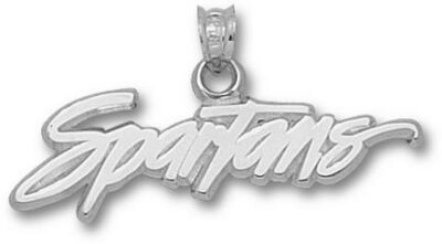 San Jose State Spartans "Spartans" 7/16" Pendant - Sterling Silver Jewelry