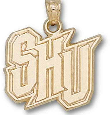 Seton Hall Pirates New "SHU" 5/8" Pendant - 10KT Gold Jewelry