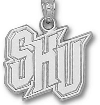 Seton Hall Pirates New "SHU" 5/8" Pendant - Sterling Silver Jewelry